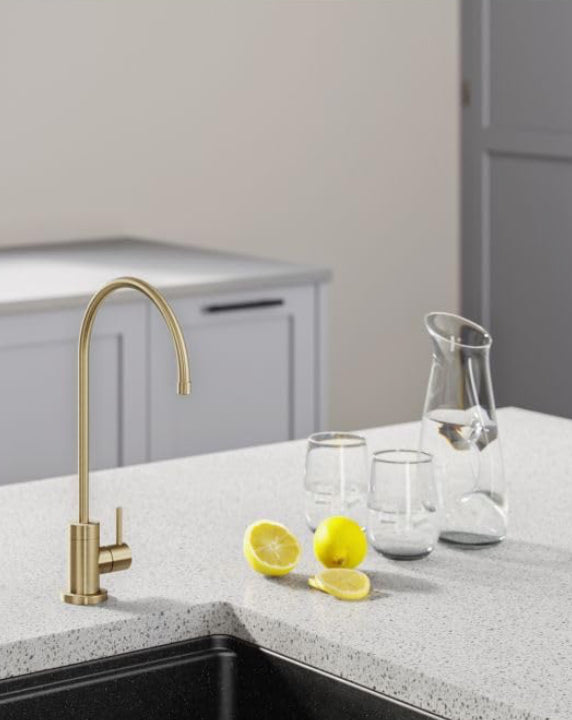 Kraus Purita 100% Lead-Free Kitchen Water Filter Faucet in Spot Free Antique Champagne Bronze, FF-100SFACB