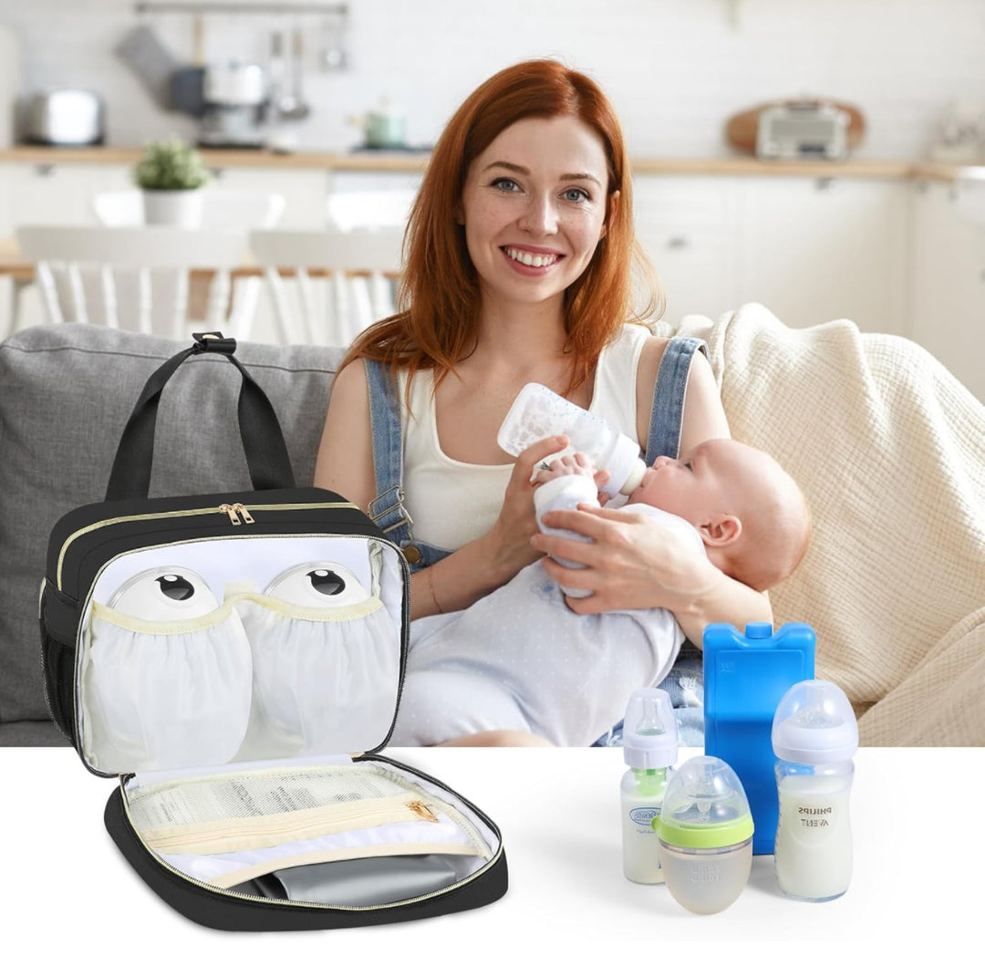 PIIOSER Breastmilk Cooler Bag with Ice Pack