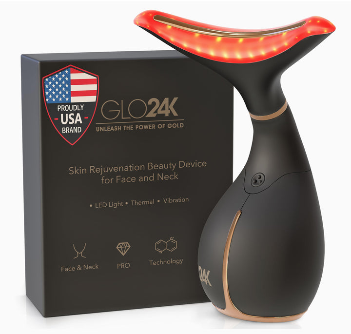 GLO24K Red Light Beauty Device for Face and Neck