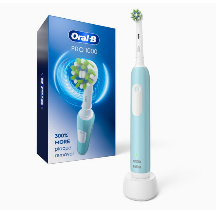 Oral-B Pro 1000 CrossAction Electric Toothbrush, Green