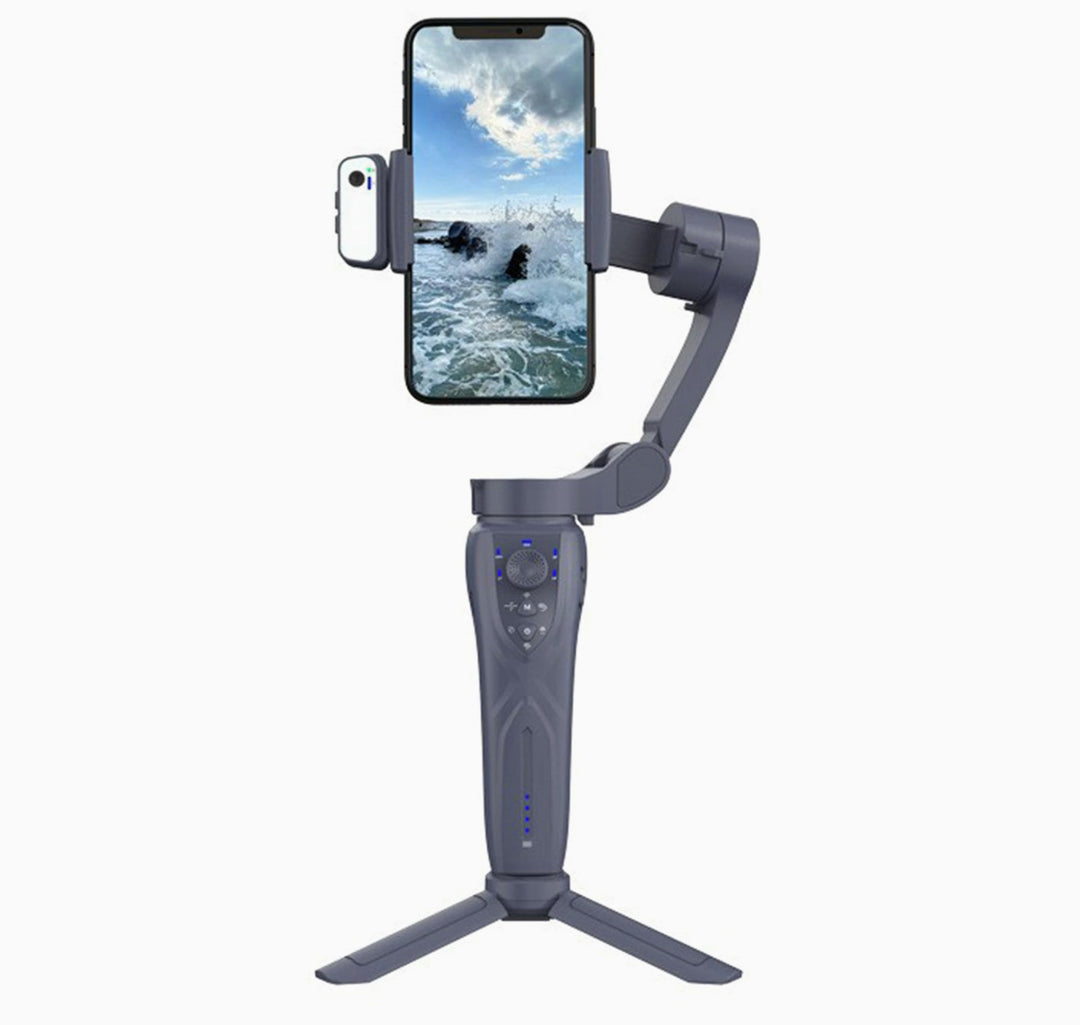 Srutueo F12 3-Axis Handheld Gimbal Smartphone Stabilizer Cellphone Selfie Stick for Phone Vlog Anti Shake Video Recording, Blac