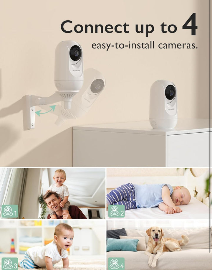 Momcozy Video Baby Monitor, 1080P 5" HD with Camera & Wall Mount, BM01