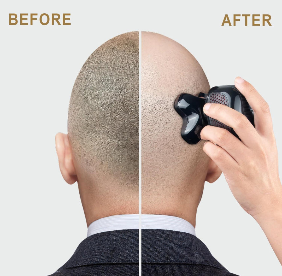 Telfun Magnetic Head Shavers for Bald Men, Cordless & Comfort 5-in-1 Electric Razor