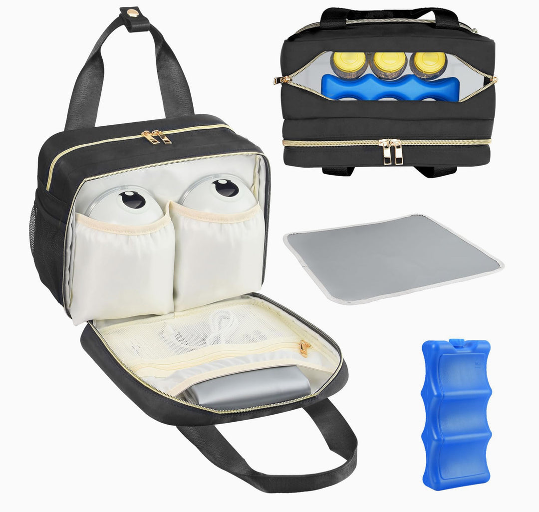 PIIOSER Breastmilk Cooler Bag with Ice Pack