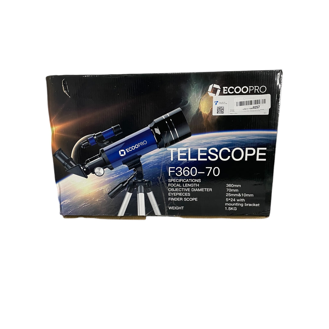 Ecoo Pro Astronomy Refractor Telescope with Adjustable Tripod