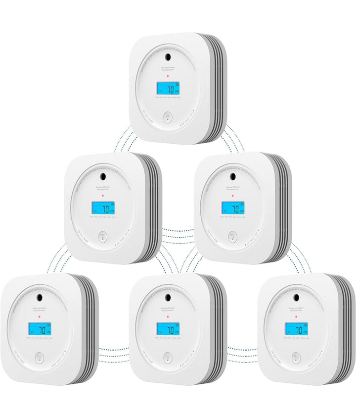 Aegislink smoke and carbon monoxide detector - 6 pack