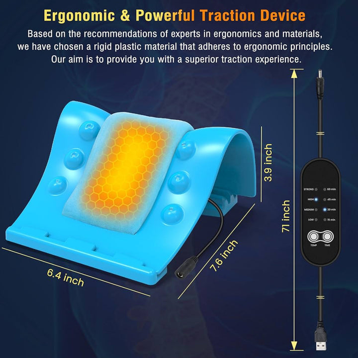 Temash Continuously Heated Cervical Traction Pillow