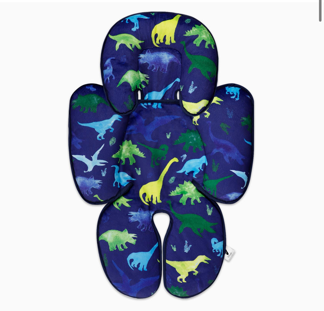 Tanofar 2-in-1 Reversible Baby Car Seat Head and Body Support Insert- Dinosaur