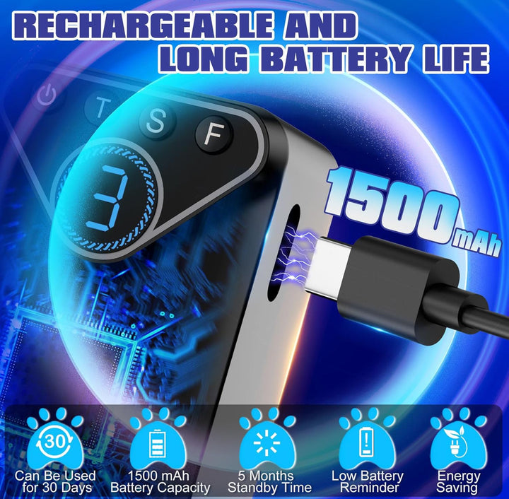 BIC 1500 mAh Rechargeable Anti Barking Device for Dogs Indoor