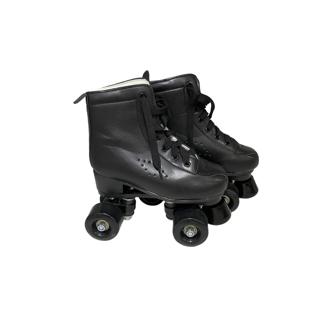 Unpacked Treasures High Top PU Leather Classic Double-Row Roller Skates