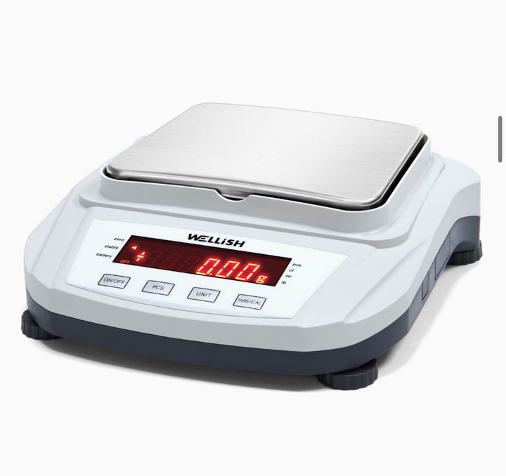 WELLiSH Lab Scale 2000g/0.01g High Precision Digital Scale