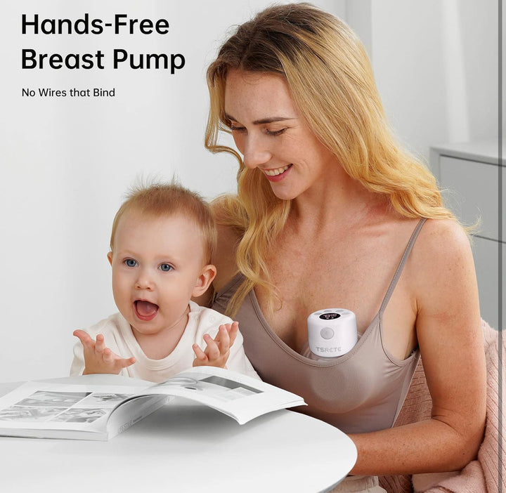 TSRETE Double Electric Hands-Free Breast Pumps - White