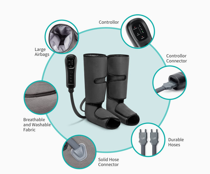 Nekteck Leg Massager with Air Compression for Circulation and Relaxation