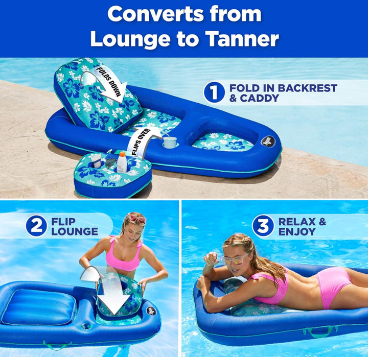 Aqua Campania Ultimate 2-in-1 Pool Float Lounge