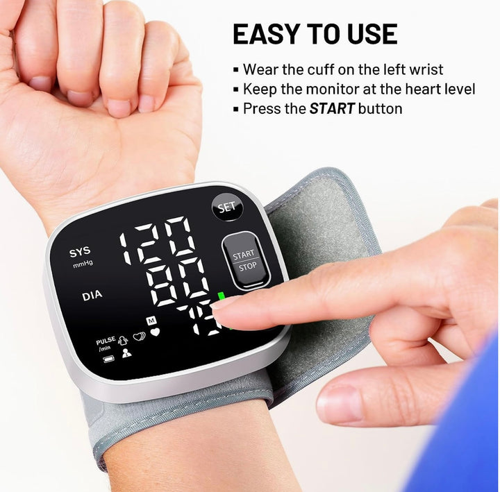 Fenghou Blood Pressure Monitors for Home Use Rechargeable Blood Pressure Cuff Wrist Digital BP Machine