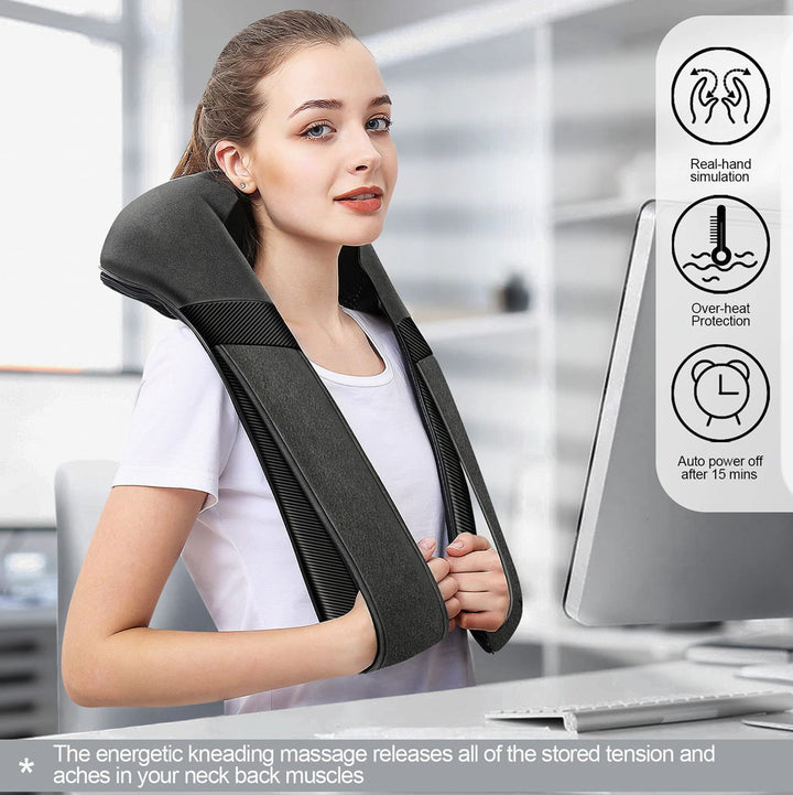 Mirakel Shiatsu Neck Massager With Heat