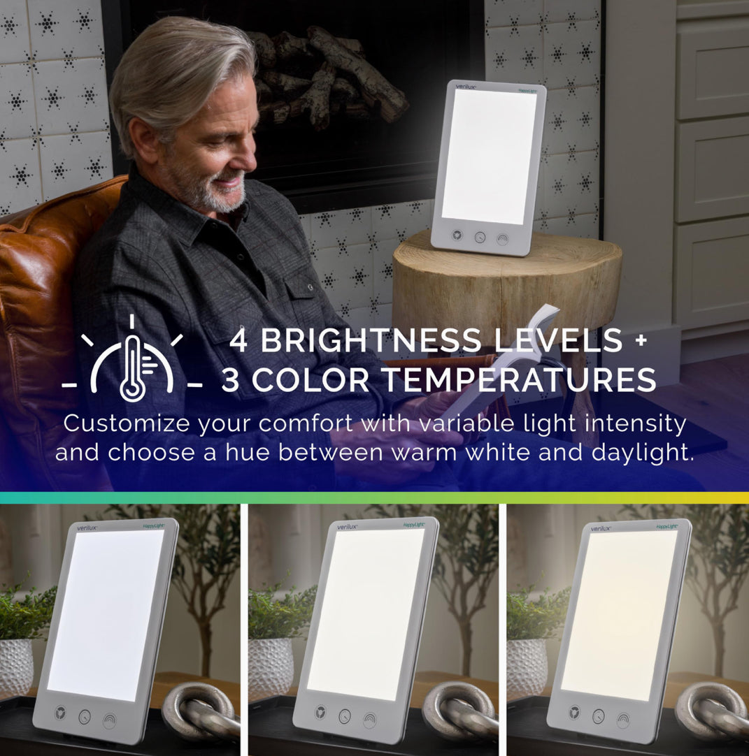 Verilux® HappyLight® Lumi Plus - Light Therapy Lamp