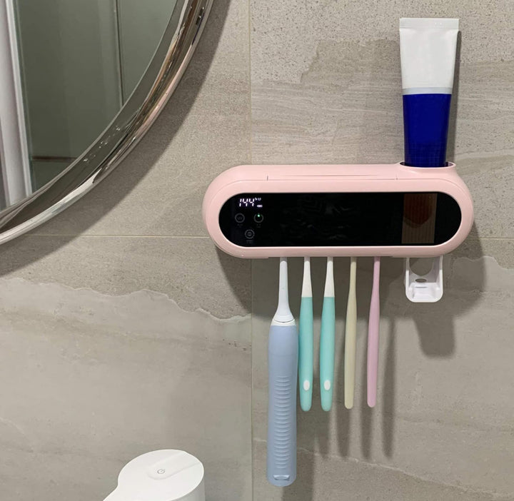 Aquatrend UV Toothbrush Holder 5 Slots with Cover