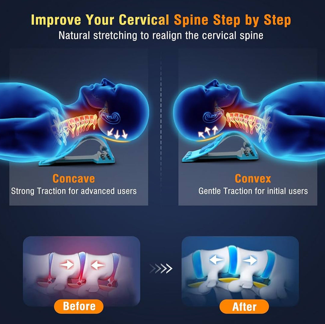 Temash Continuously Heated Cervical Traction Pillow