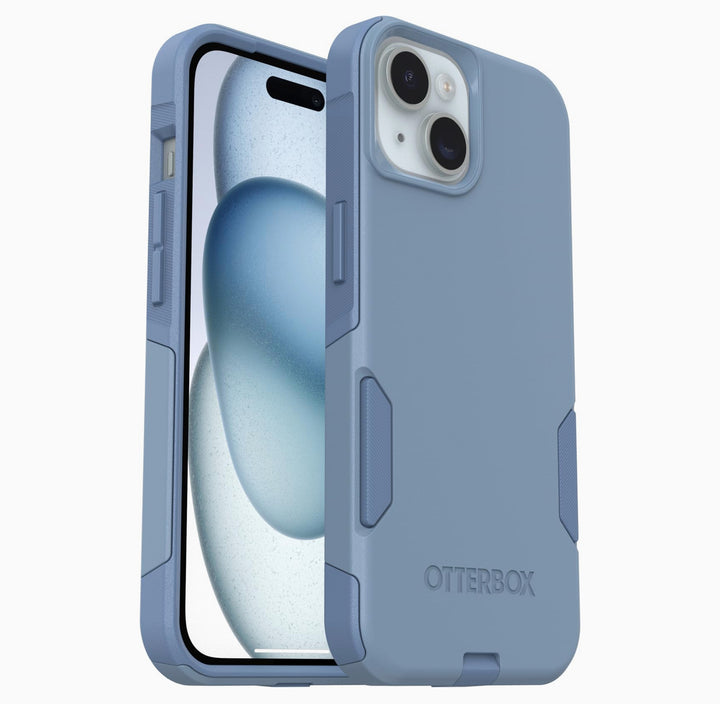 OtterBox iPhone 15 Commuter Series Case - Crisp Denim (Blue)