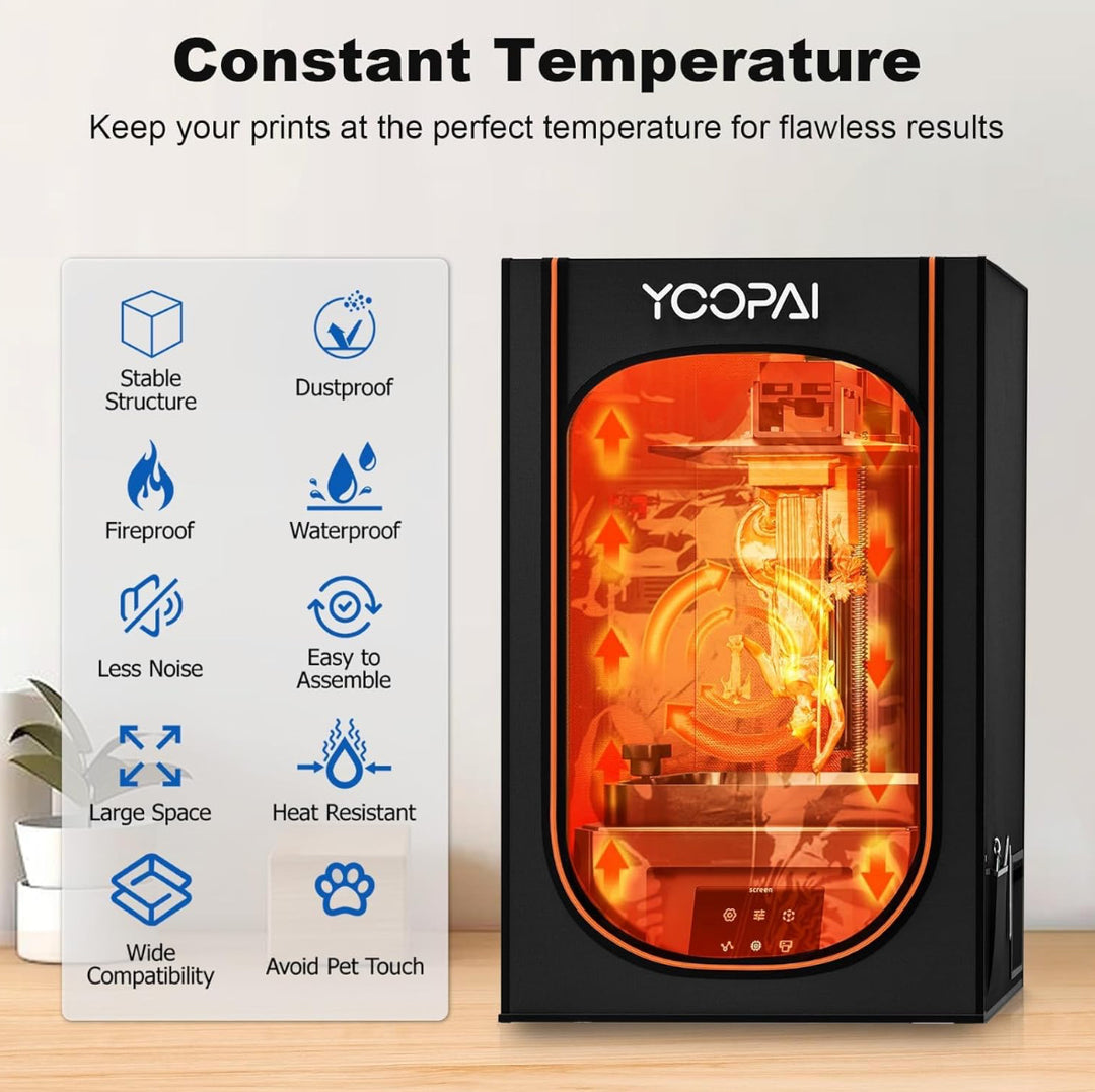 YOOPAI Resin 3D printer Enclosure with Ventilation