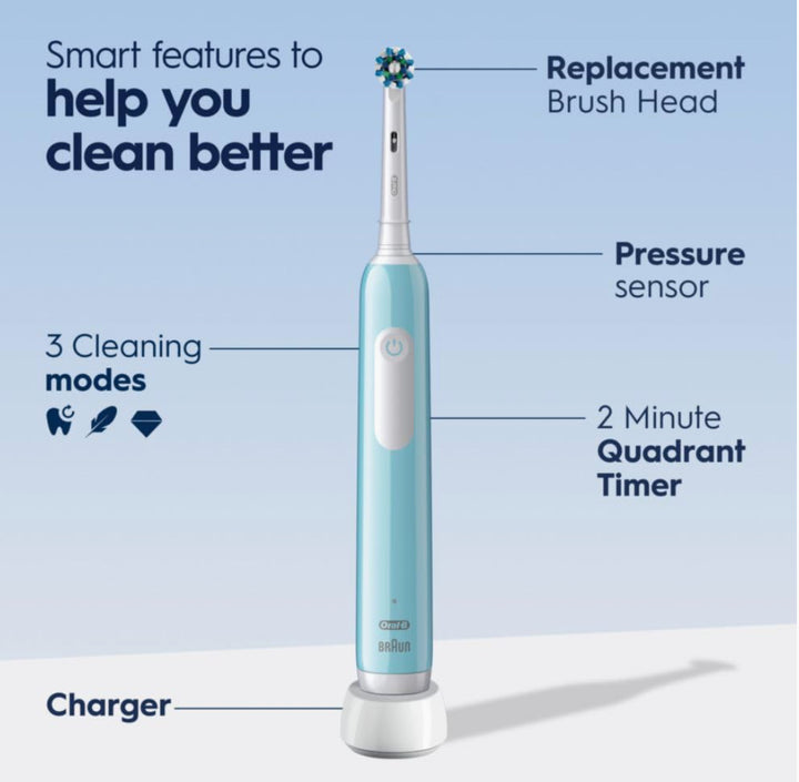 Oral-B Pro 1000 CrossAction Electric Toothbrush, Green