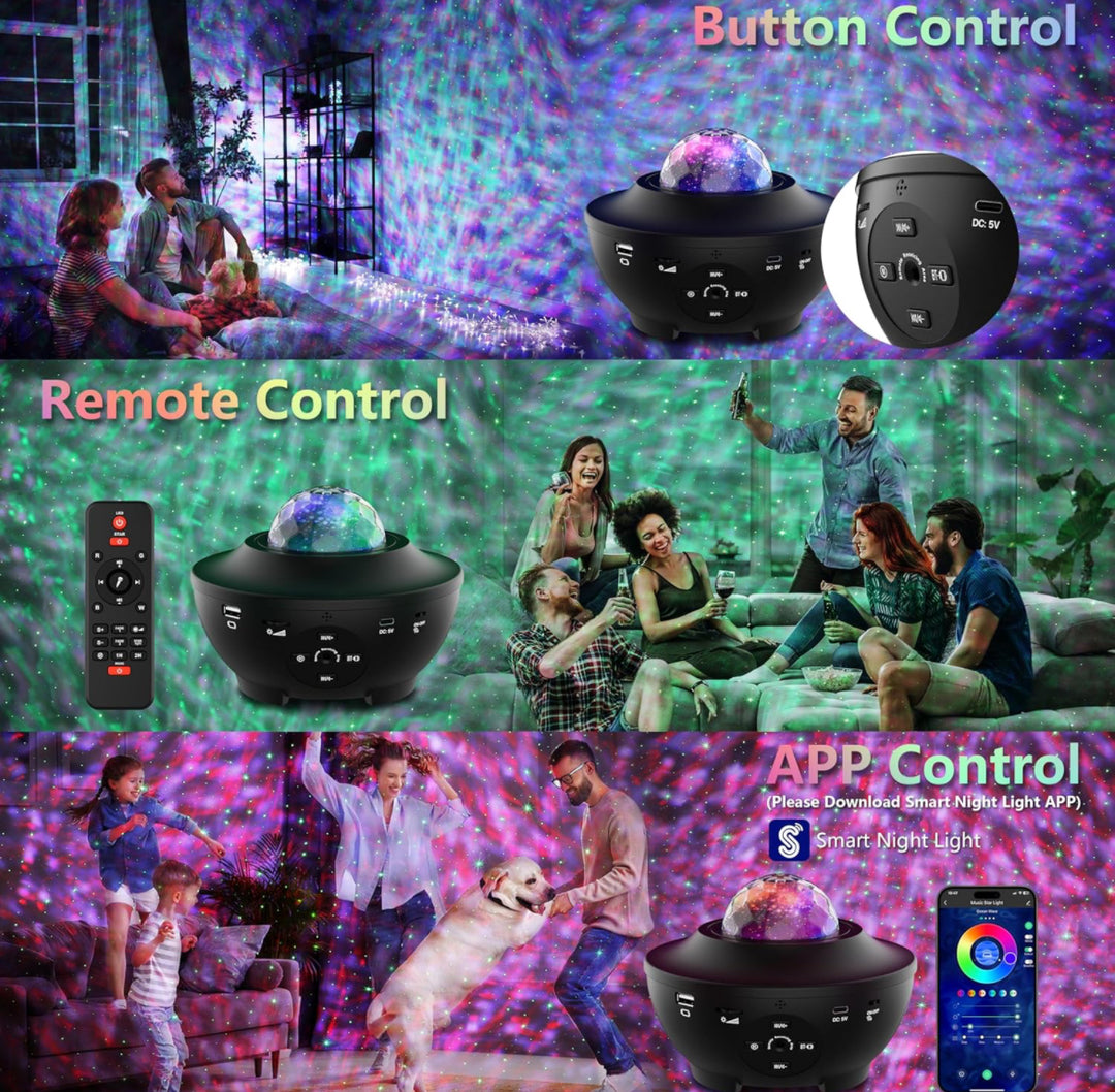 FlyEagle Galaxy Projector with Bluetooth Speaker