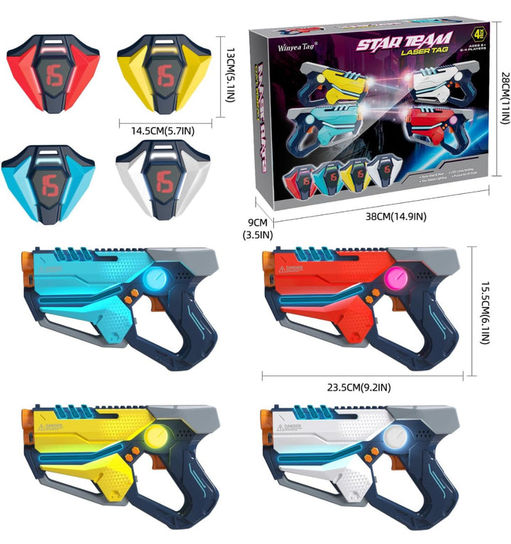 Winyea Tag Star Team Laser Tag Set of 4