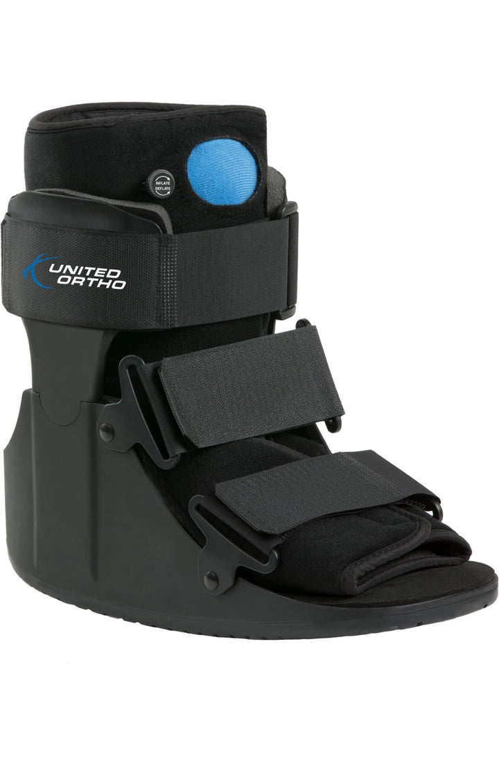 United Ortho Short Air Cam Walker Fracture Boot, Small, Black