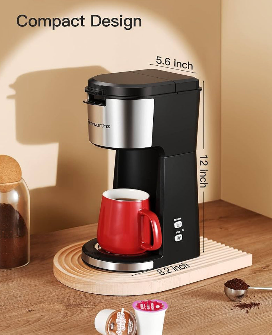 Famiworths Mini Coffee Maker Single Serve